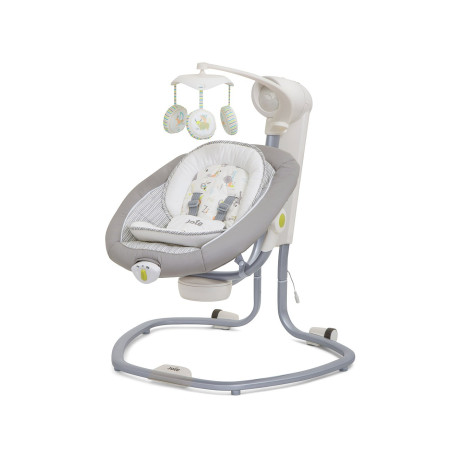 Joie - Columpio / Hamaca de bebé Serina Swivel Nature's Alphabet gris