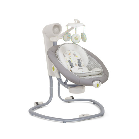 Joie - Columpio / Hamaca de bebé Serina Swivel Nature's Alphabet gris