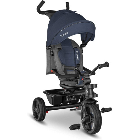 Lionelo Triciclo 2 en 1 Haari | Jeans en azul denim