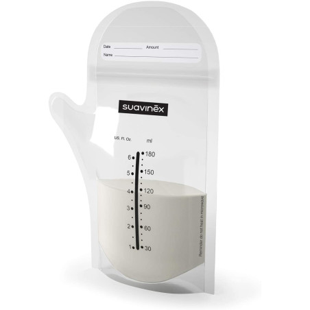 Suavinex - Bolsas herméticas de almacenaje para leche materna 25 uds