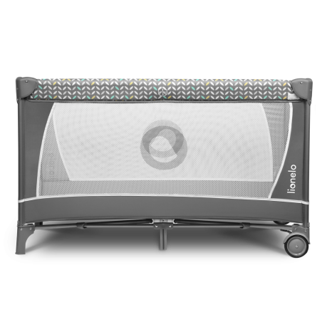Lionelo - Cuna de Viaje con cambiador Flower |Grey Scandi Gris