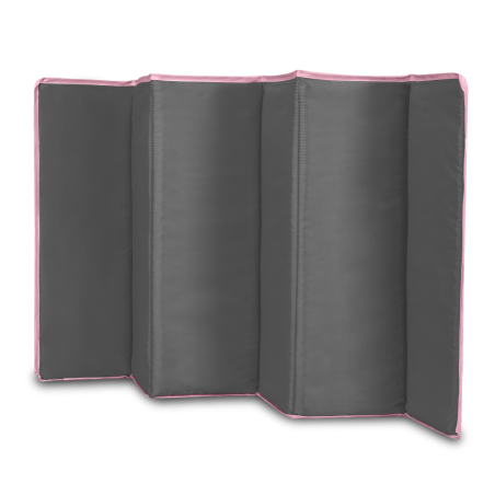 Lionelo Cuna de Viaje con cambiador Flower | Flamingo gris / rosa