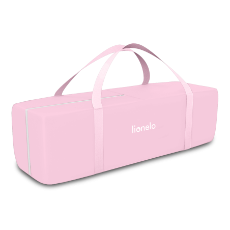 Lionelo Cuna de Viaje con cambiador Flower | Flamingo gris / rosa