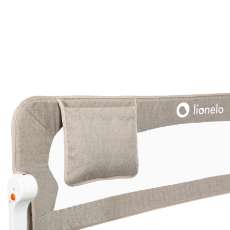 Lionelo Barrera de Cama Eva + bolsillo | Beige Melange