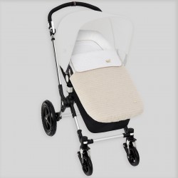 Paz Rodríguez Colcha Ajustable + Base Brody | Beige