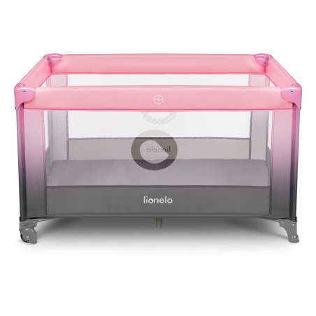 Lionelo Cuna de Viaje Stefi | Pink Ombre rosa y gris