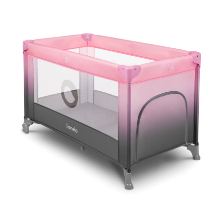 Lionelo Cuna de Viaje Stefi | Pink Ombre rosa y gris