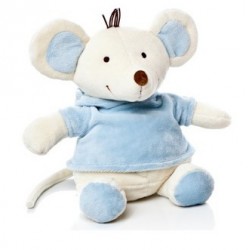 Bebê Rato 20cm Azul Claro