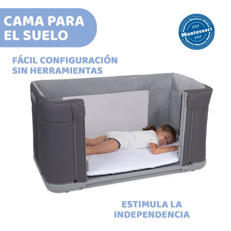 Chicco Cuna de colecho Next2Me Forever + SÁBANAS | Moongrey