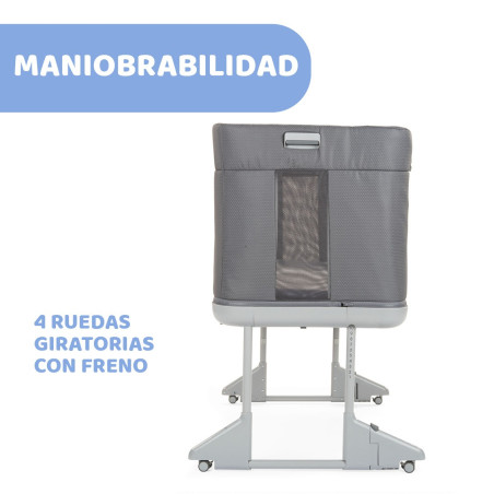 Chicco Cuna de colecho Next2Me Forever + SÁBANAS | Moongrey