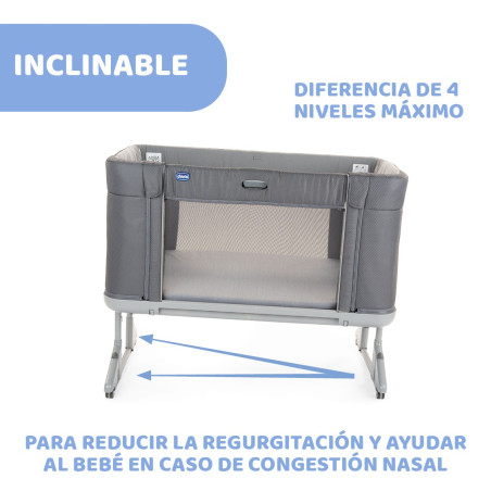 Chicco Cuna de colecho Next2Me Forever + SÁBANAS | Moongrey