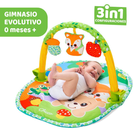 Chicco Gimnasio Actividades 3 en 1 con arco y colgantes