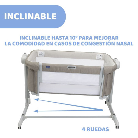 Chicco Cuna de Colecho Next2Me Magic Evo Desert Taupe