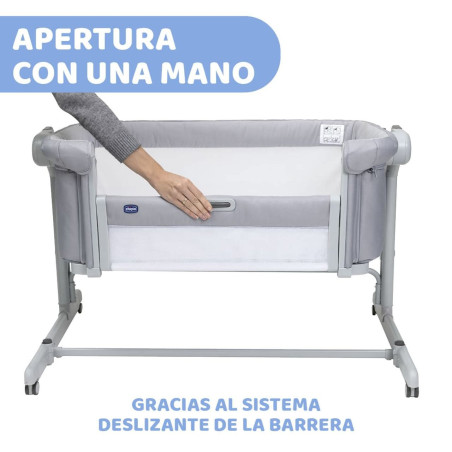 Chicco Cuna de Colecho Next2Me Magic Evo Grey Mist