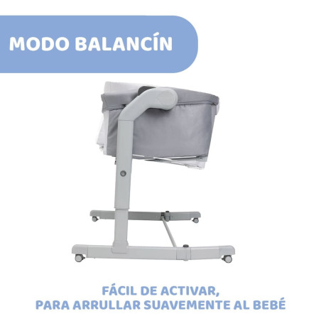 Chicco Cuna de Colecho Next2Me Magic Evo Grey Mist