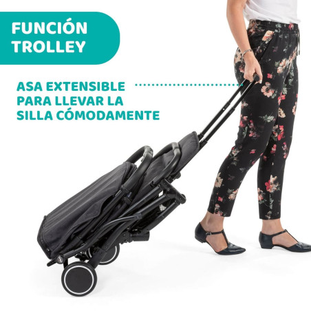 Chicco Silla de Paseo Trolley Me Stone + Burbuja + Kit Confort + Asas