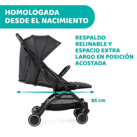 Chicco Silla de Paseo Trolley Me Stone + Burbuja + Kit Confort + Asas