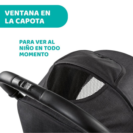 Chicco Silla de Paseo Trolley Me Stone + Burbuja + Kit Confort + Asas
