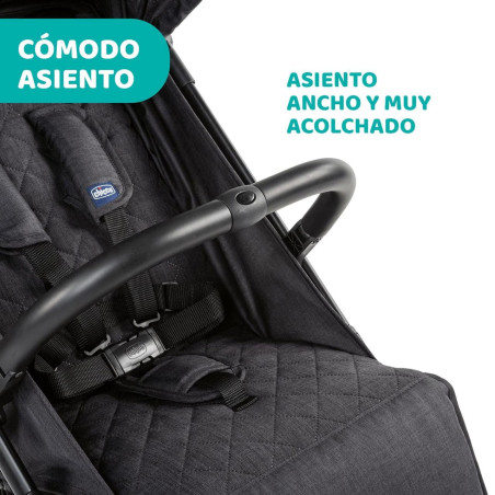 Chicco Silla de Paseo Trolley Me Stone + Burbuja + Kit Confort + Asas