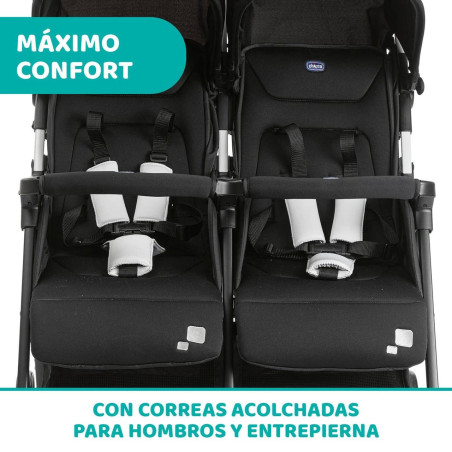 Chicco Silla de Paseo Ohlalá Twin gemelar Black Night + burbuja