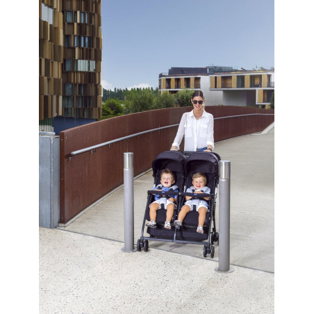 Chicco Silla de Paseo Ohlalá Twin gemelar Black Night + burbuja