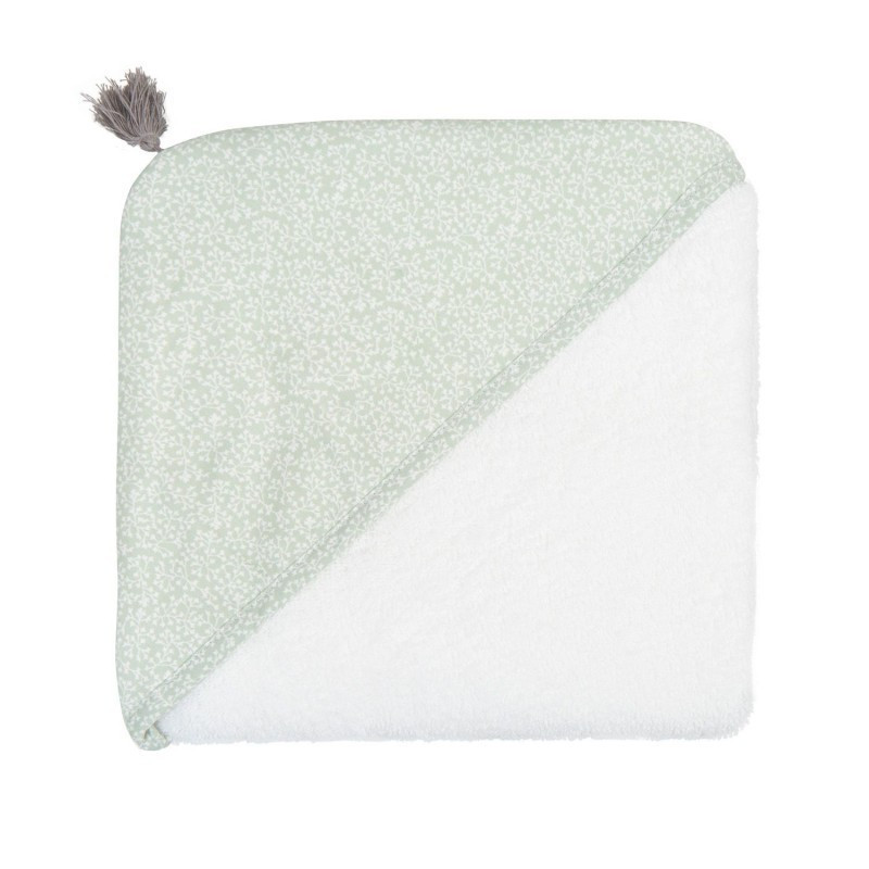 BimbiClass Maxicapa de Baño Provenza Blanco-Verde