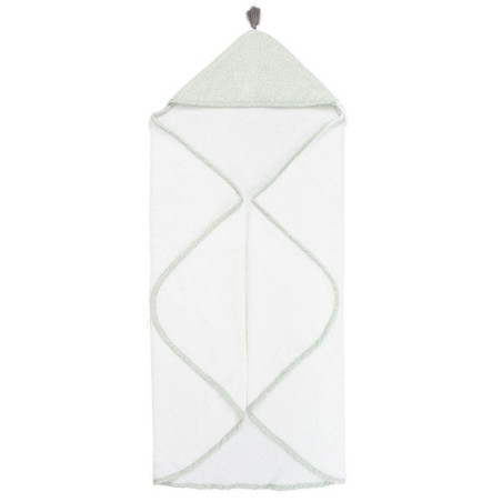BimbiClass Maxicapa de Baño Provenza Blanco-Verde