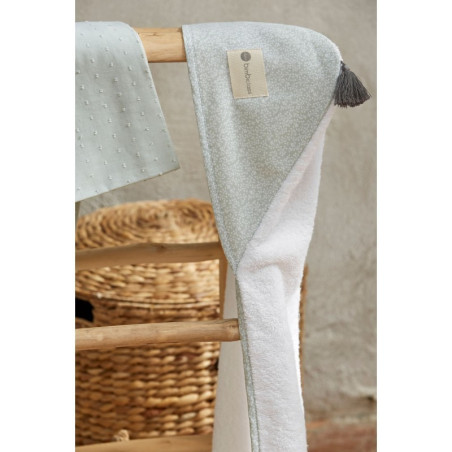 BimbiClass Maxicapa de Baño Provenza Blanco-Verde