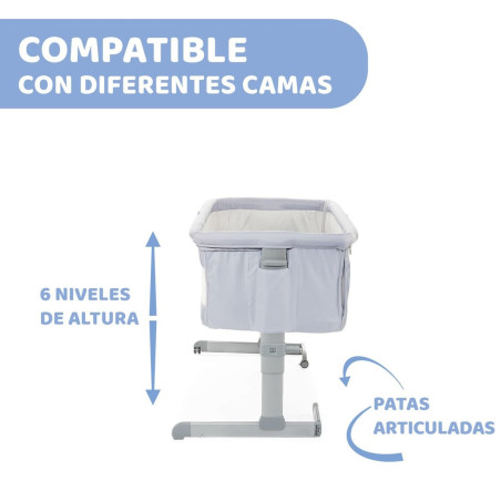 Chicco Cuna de Colecho Next2Me + REGALO | Grey gris