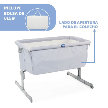 Chicco Cuna de Colecho Next2Me + REGALO | Grey gris