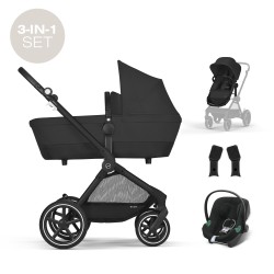 Cybex Carro Eos Lux Aton B2 Lua Preto