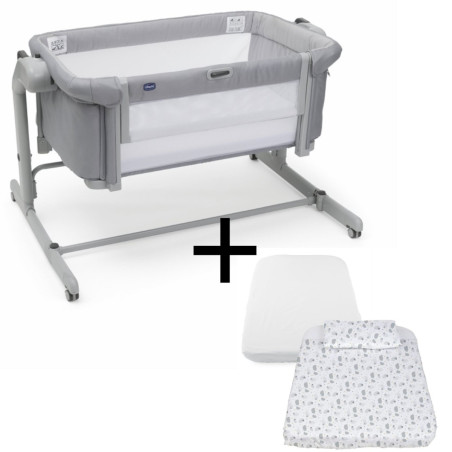 Chicco Cuna de Colecho Next2Me Magic Evo Grey Mist