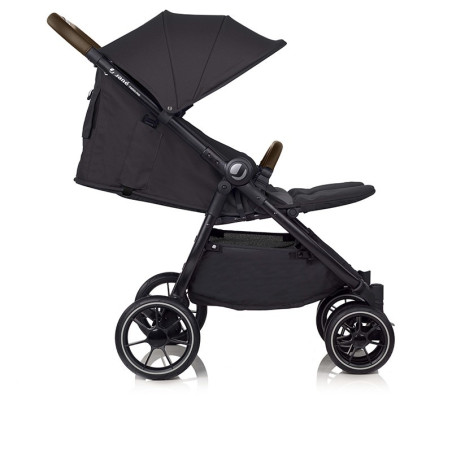 Jané Silla de paseo gemelar TwinLink + Plástico de lluvia | Cold Black