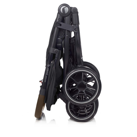 Jané Silla de paseo gemelar TwinLink + Plástico de lluvia | Cold Black