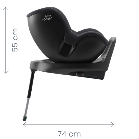 Britax Römer Silla de coche DualFix Plus Space Black