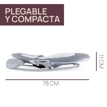 Chicco Hamaca evolutiva de bebé Hooplà Titanium gris
