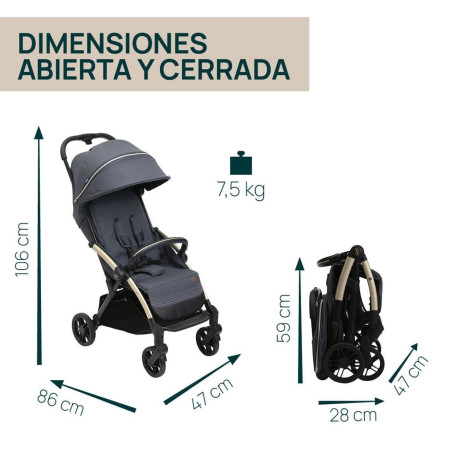 Chicco Silla de Paseo Goody XPlus Dark Shadow + burbuja + kit confort