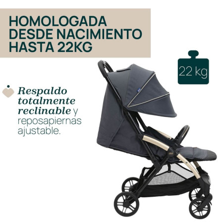 Chicco Silla de Paseo Goody XPlus Dark Shadow + burbuja + kit confort