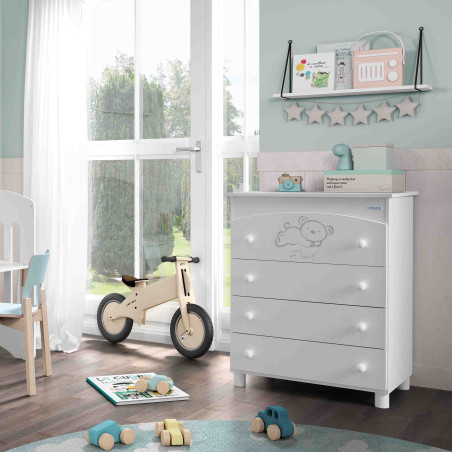 Micuna Bañera - cambiador Sweet Bear Blanco (desmontada)