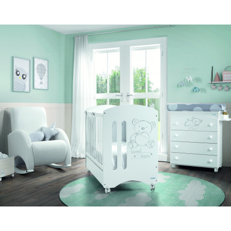 Micuna Bañera - cambiador Sweet Bear Blanco (desmontada)