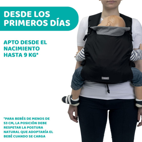Chicco Mochila Portabebés Skin Fit Black Beauty
