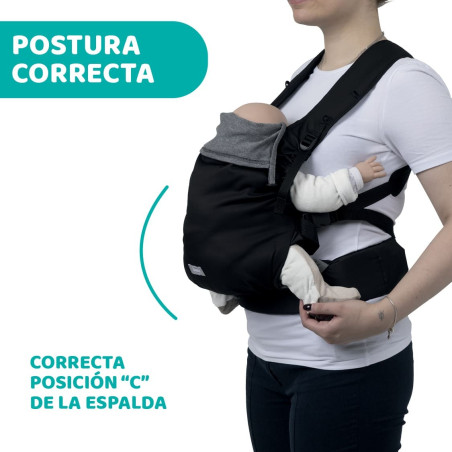 Chicco Mochila Portabebés Skin Fit Black Beauty