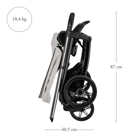 Inglesina Coche de bebé Aptica System Quattro Platinum Grey