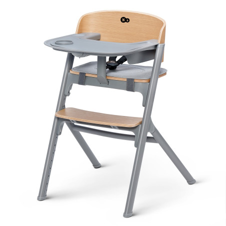 Kinderkraft Trona de bebé LIVY & CALMEE madera Bouncer Grey