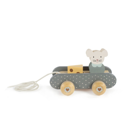 Walking Mum Juguete de arrastre Poppy madera