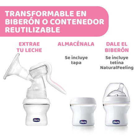 Chicco - Sacalaleches manual Natural Feeling