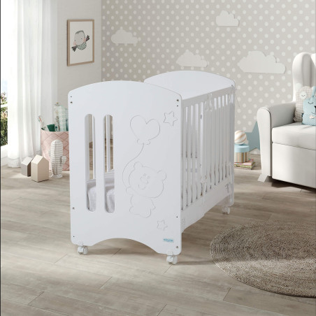 Micuna Cuna de madera Sweet Globito en blanco 120x60 cm