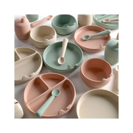 Jané Vajilla de silicona Mint verde menta