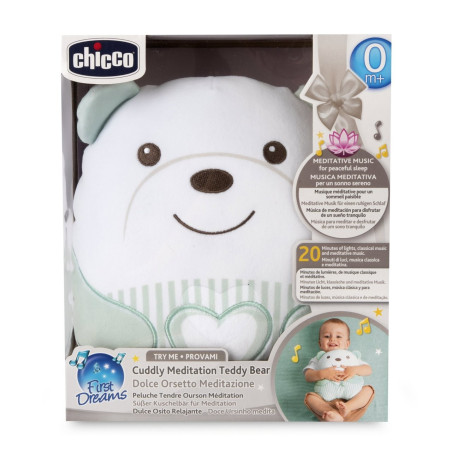 Chicco Osito Sweet Heart de meditación verde