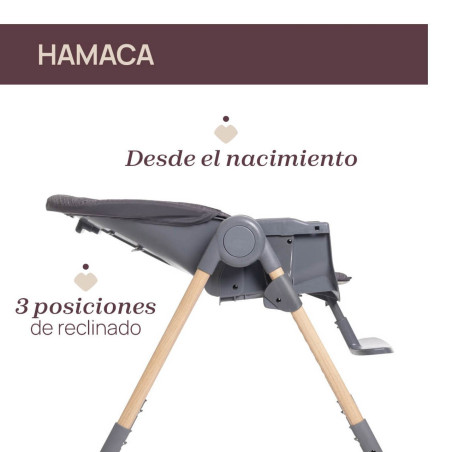 Chicco Trona de bebé Polly Essential Coal gris